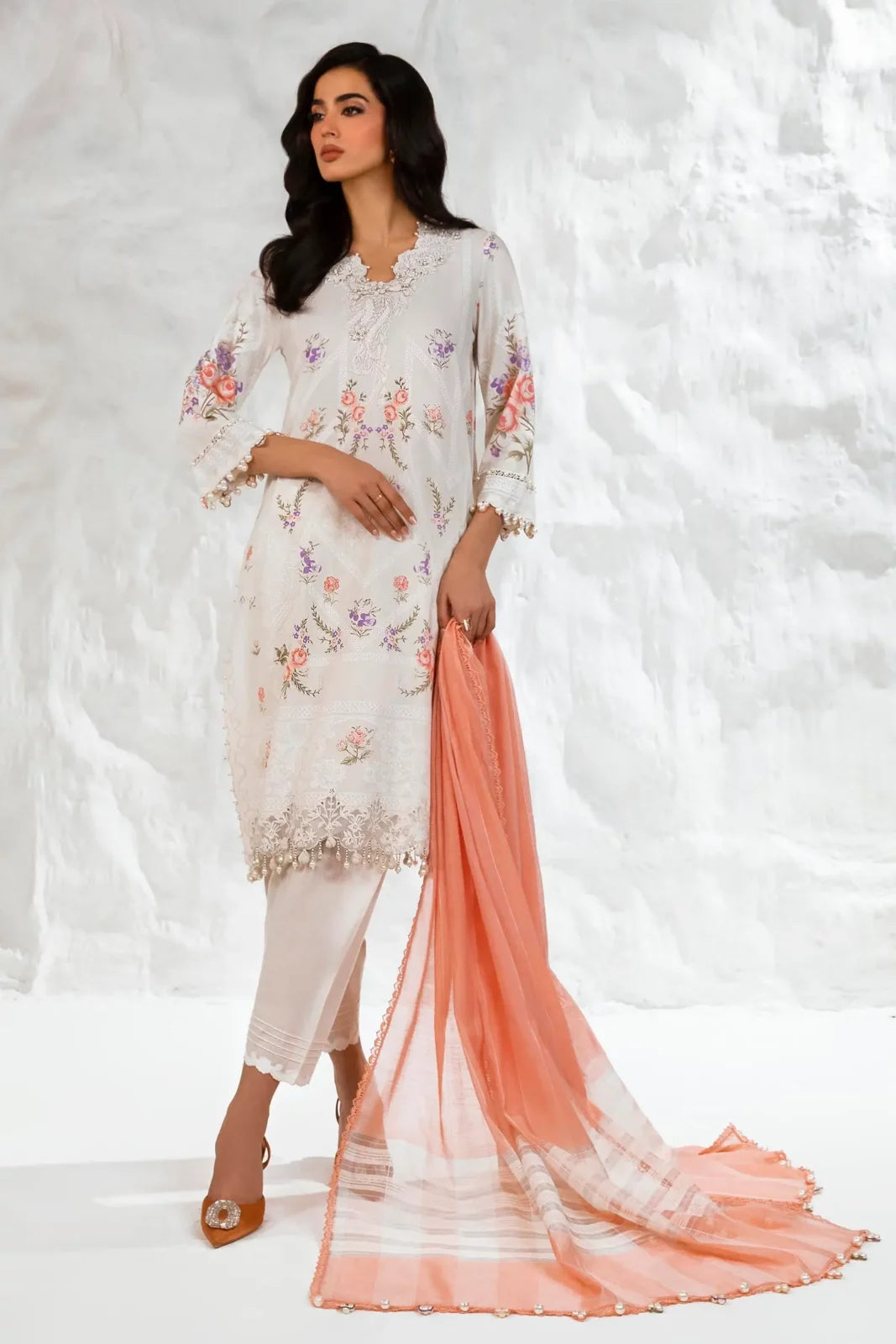 Sana Safinaz Luxury Muzlin Lawn Embroidered - M242-007B-DG-