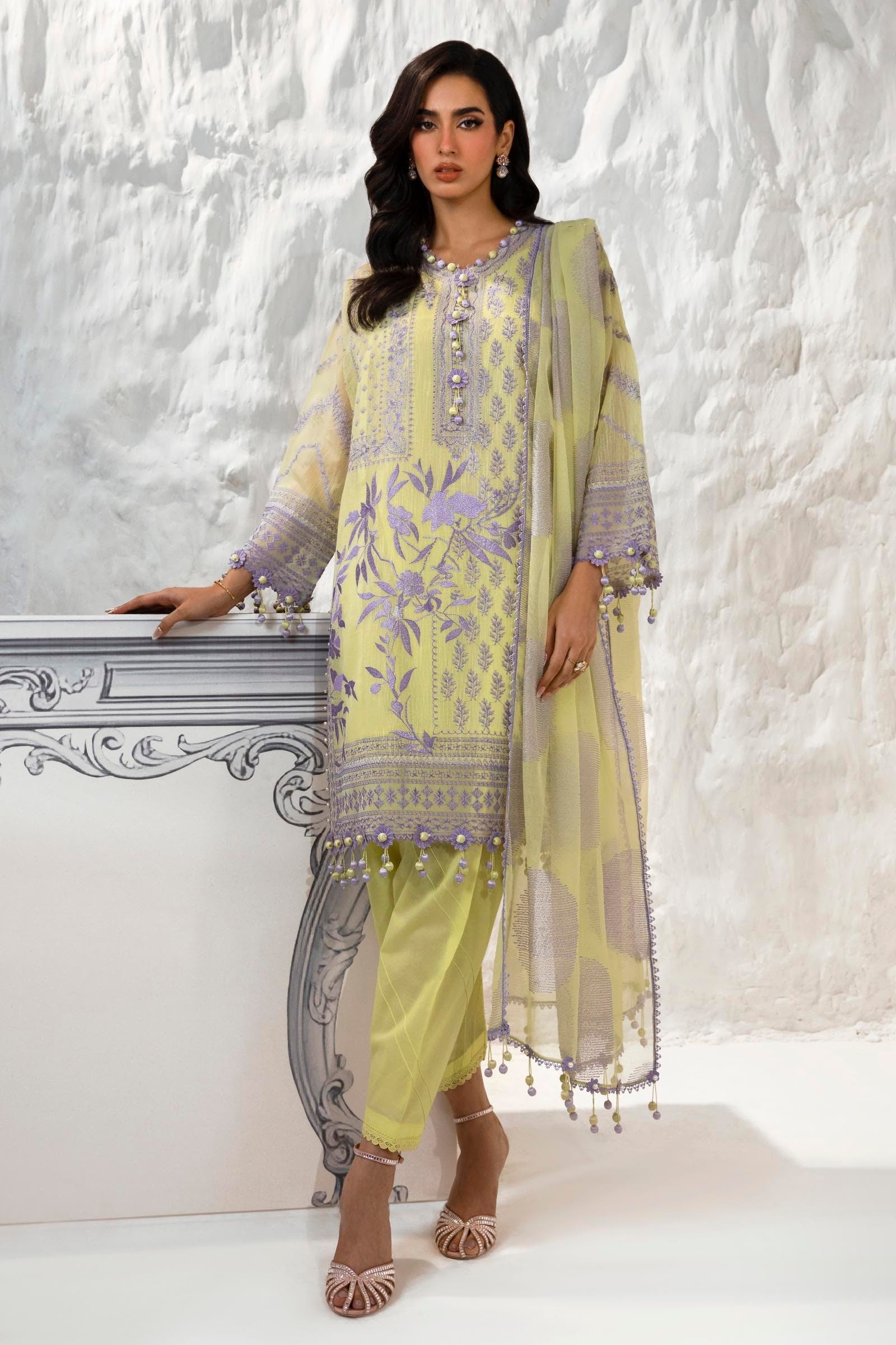 Sana Safinaz Luxury Muzlin Lawn Embroidered - M242-010A-CT-