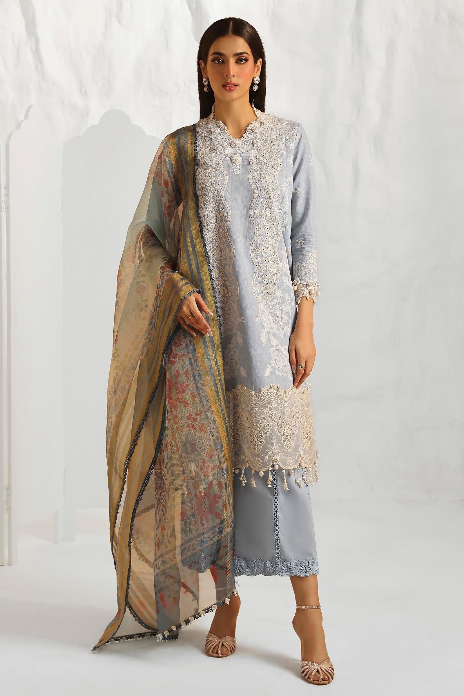 Sana Safinaz Luxury Muzlin Lawn Embroidered - M242-013B-DH