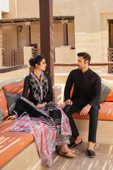 Kahani by Mushq Embroidered Cotton Net Suits Unstitched 3 Piece MQ22K MLF22 01 – Luxury Collection