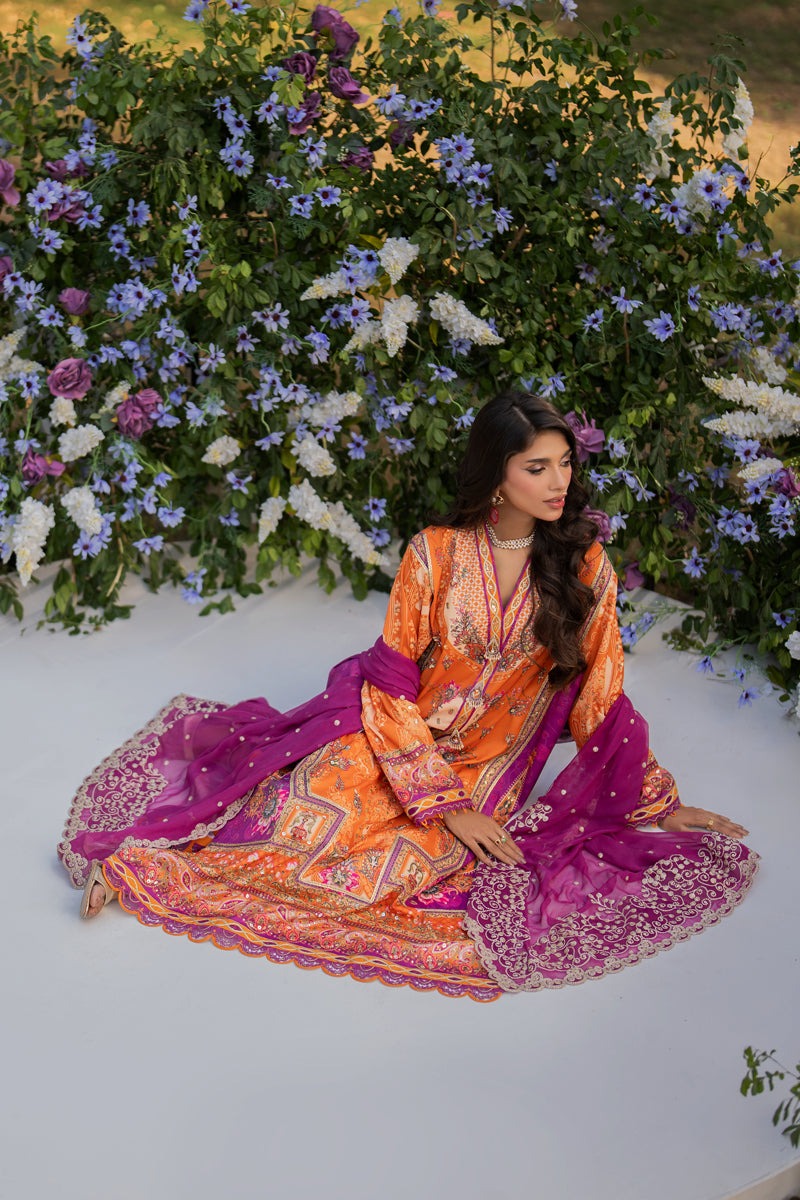 Qalamkar Embroidered Silk Suits Unstitched 3 Piece QLM24LS UA-03 ALMA – Luxury Collection