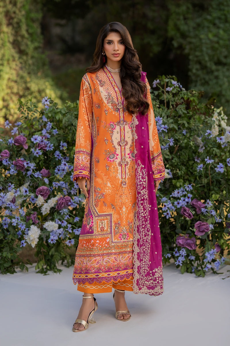 Qalamkar Embroidered Silk Suits Unstitched 3 Piece QLM24LS UA-03 ALMA – Luxury Collection