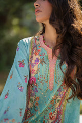 Qalamkar Embroidered Silk Suits Unstitched 3 Piece QLM24LS UA-06 SARA – Luxury Collection