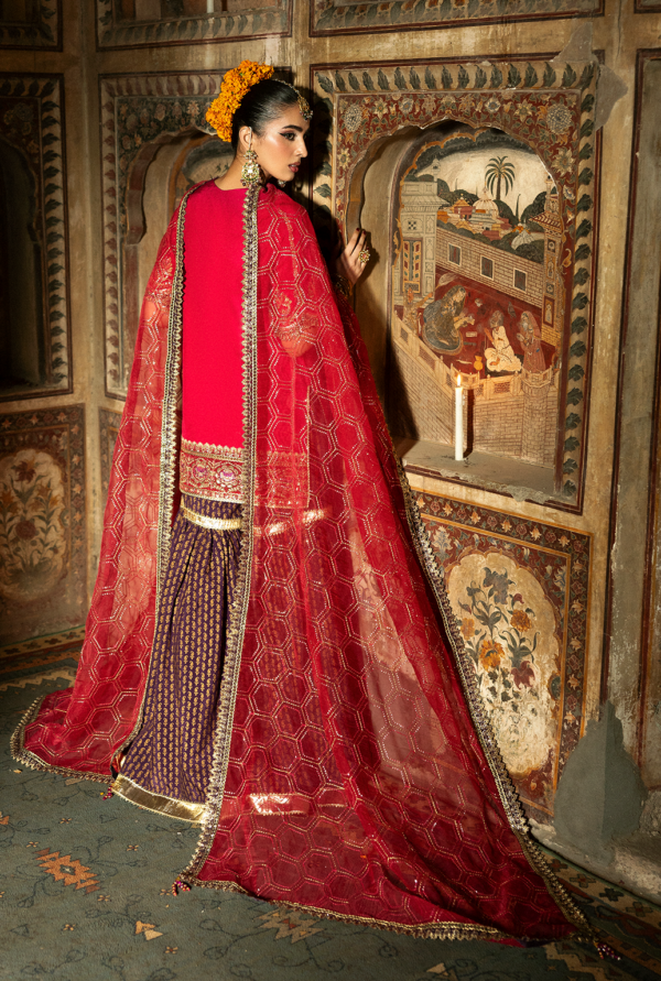 Singhar By Saad Shaikh Embroidered Raw Silk Suits Unstitched 3 Piece SSK25SG GULRUKH – Festive Collection