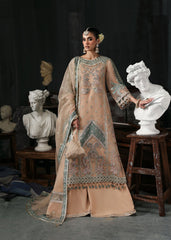 Sardinia Wedding Embroidered Organza Suits Unstitched 3 Piece D-1204 Nova – Formals Collection