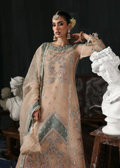 Sardinia Wedding Embroidered Organza Suits Unstitched 3 Piece D-1204 Nova – Formals Collection