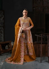 Sardinia Wedding Embroidered Organza Suits Unstitched 3 Piece D-1203 Elena – Formals Collection
