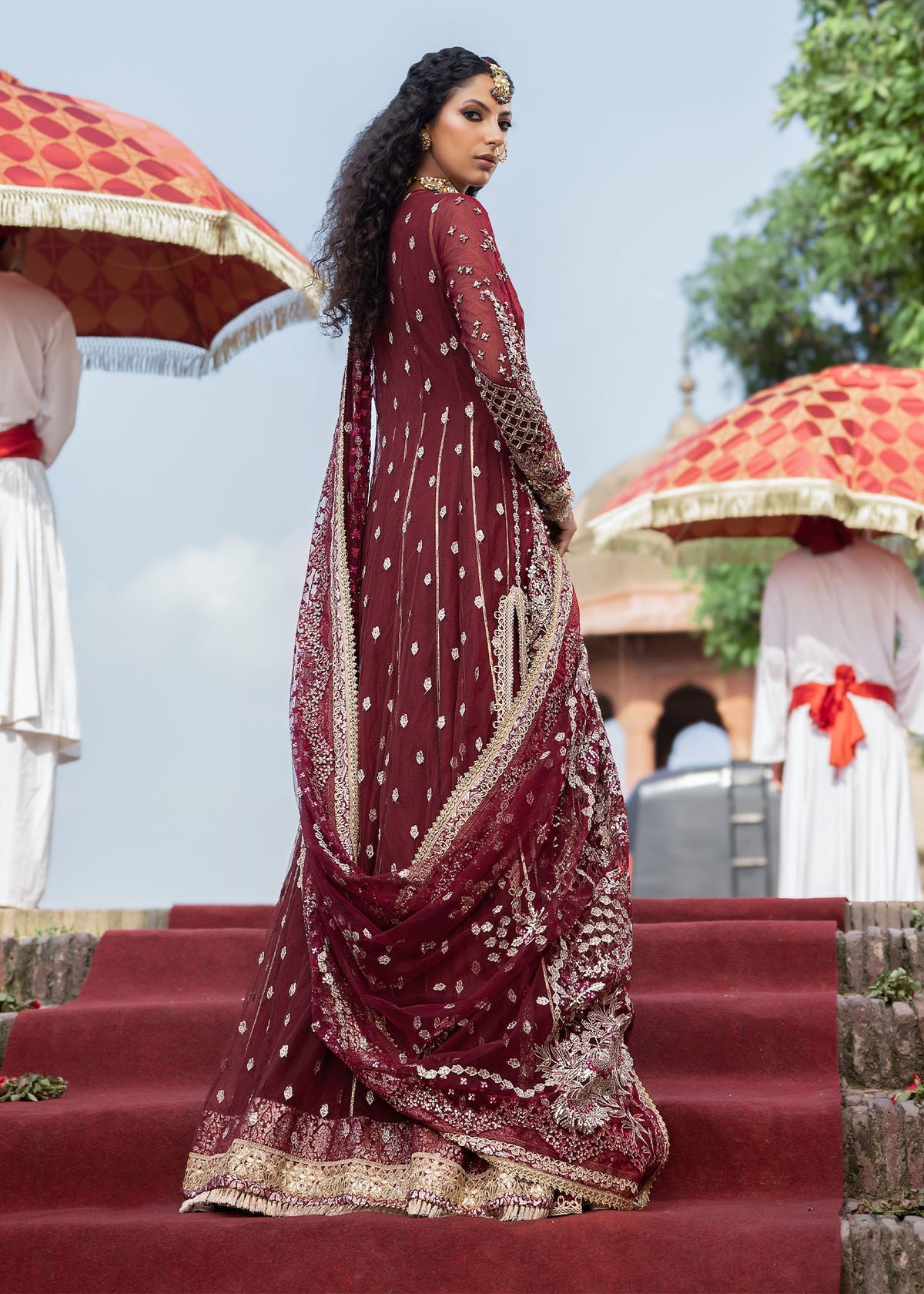 Sardinia Wedding Embroidered Organza Suit Unstitched 3 Piece SRD24B 605 Aalam Zeb – Formal Collection