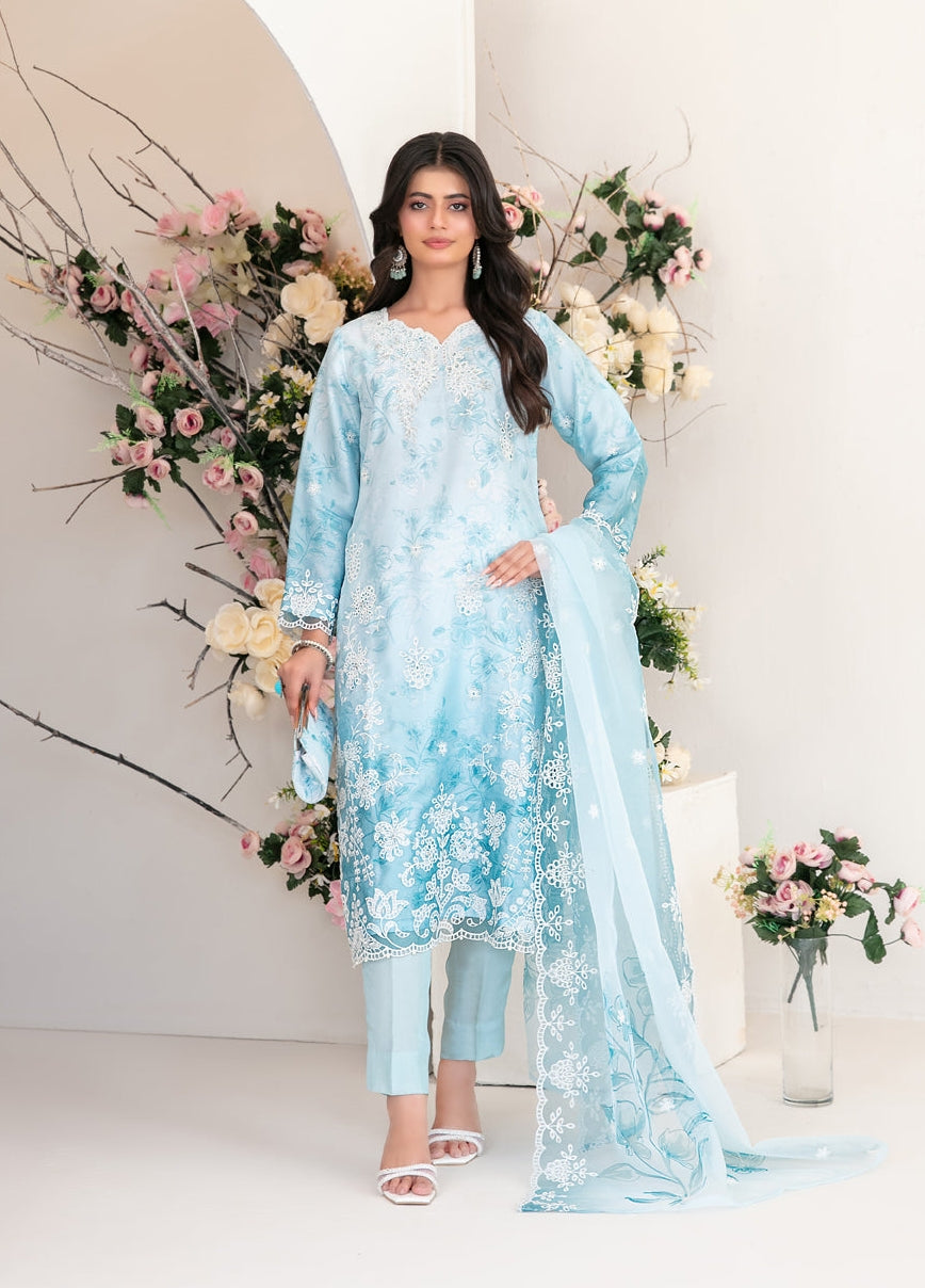 Tawakkal – Larimar Luxury Formals Un-Stitched 3pc Collection – D-4252