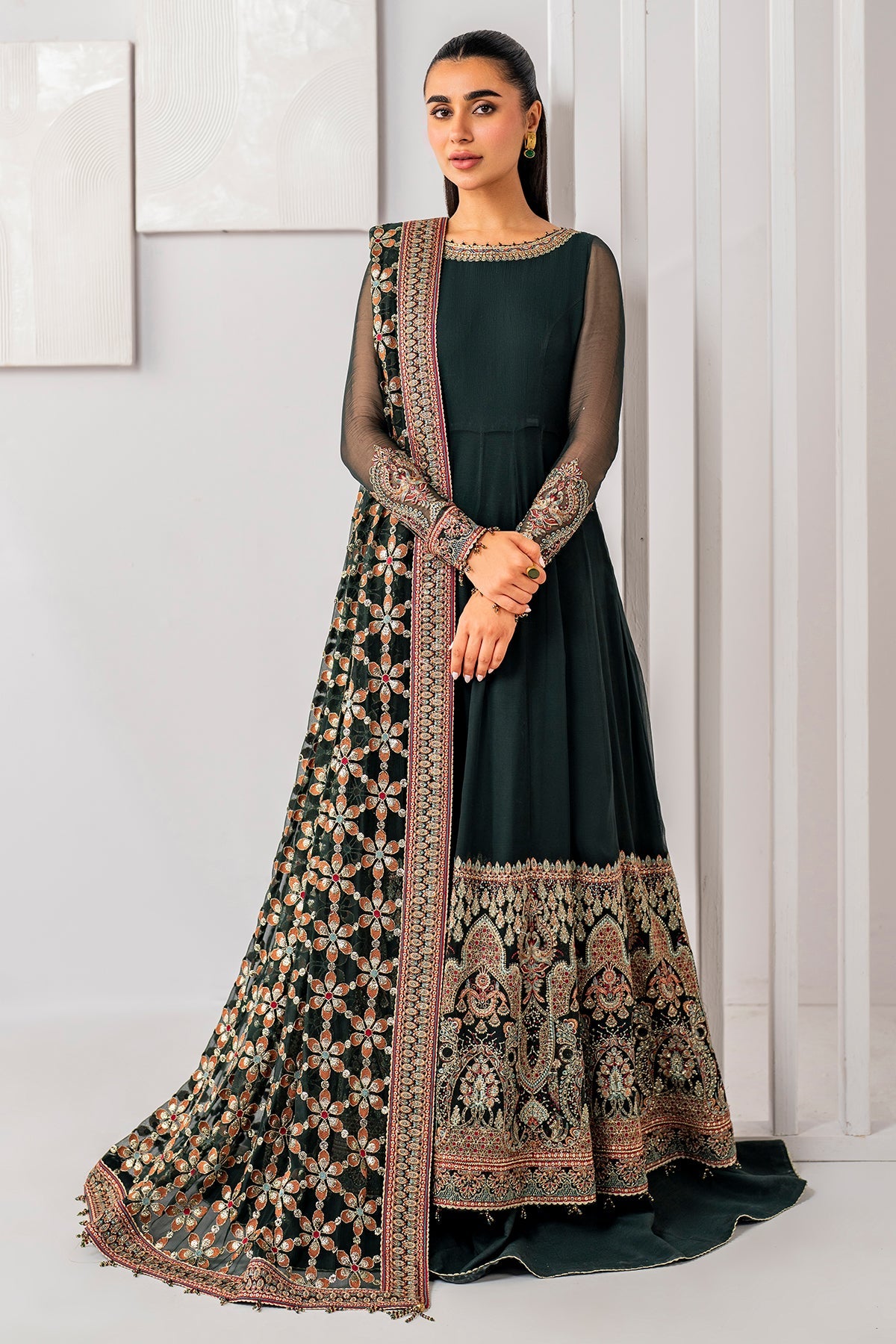 Jazmin Luxury Embroidered Chiffon UC-3053