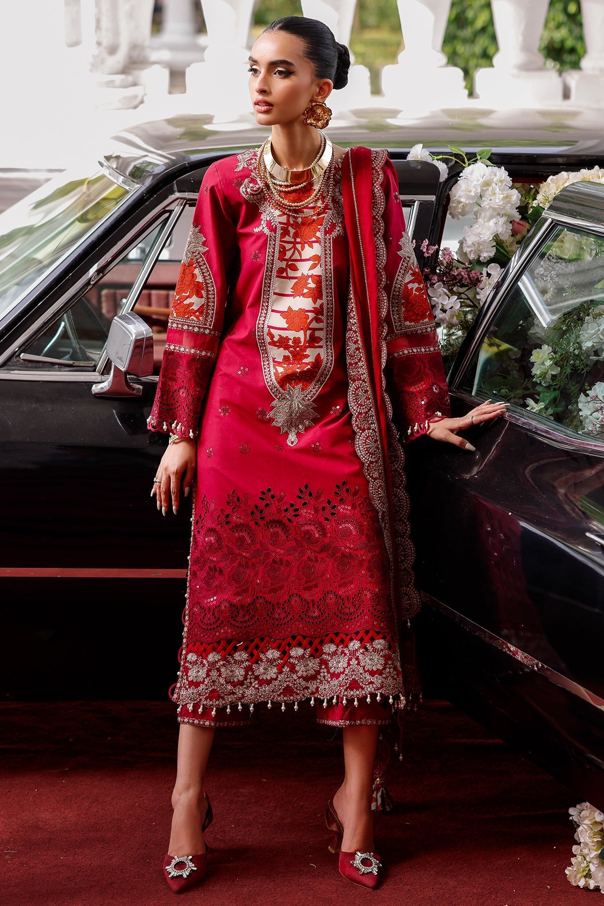 Tabeer By Charizma Embroidered Lawn Suits Unstitched 3 Piece CRZ25TS CT5-12 - Festive Collection