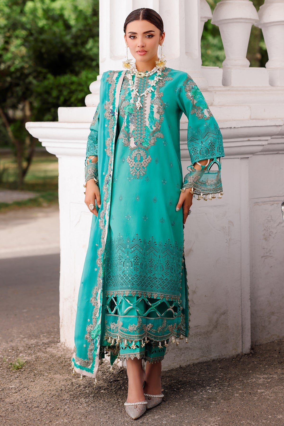 Tabeer By Charizma Embroidered Lawn Suits Unstitched 3 Piece CRZ25TS CT5-15 - Festive Collection