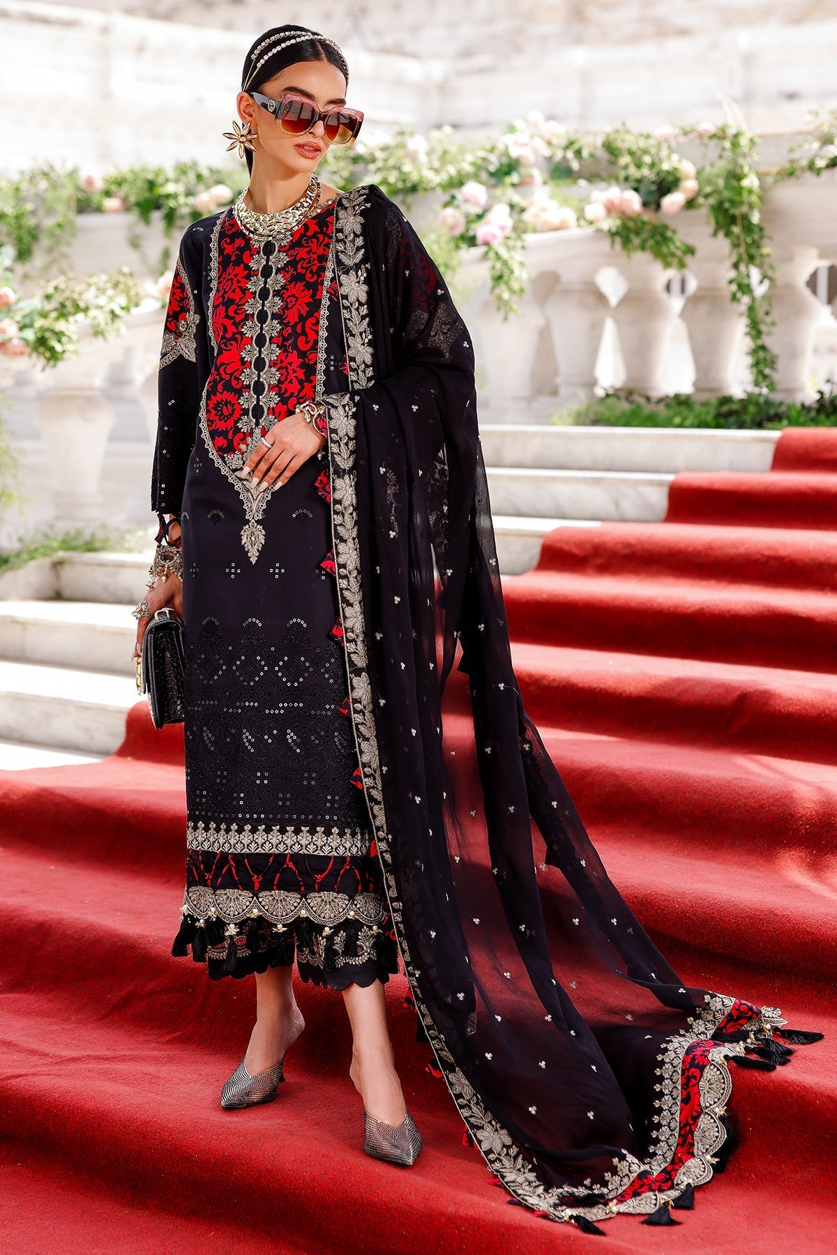 Tabeer By Charizma Embroidered Lawn Suits Unstitched 3 Piece CRZ25TS CT5-09 - Festive Collection