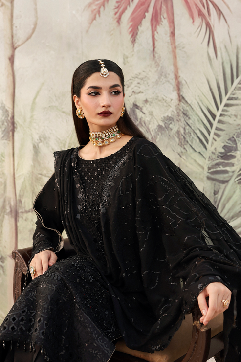 Romansiyyah by Emaan Adeel Embroidered Chiffon Suits Unstitched 3 Piece EA25RLF Zareenah – Formals Collection