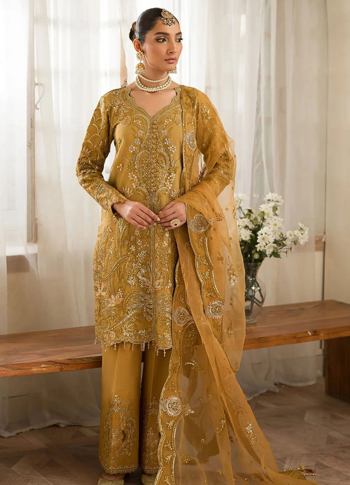 Sauve by Emaan Embroidered Organza Suit Unstitched 3 Piece EA24S Zoe – Summer Collection